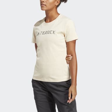 Remera Terrex Classic Logo Beige Mujer TERREX