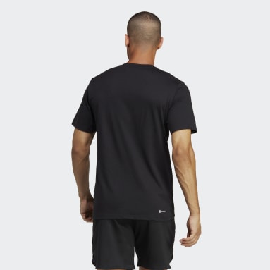 Camiseta De Entrenamiento Essentials Seasonal Logo Negro Hombre Training