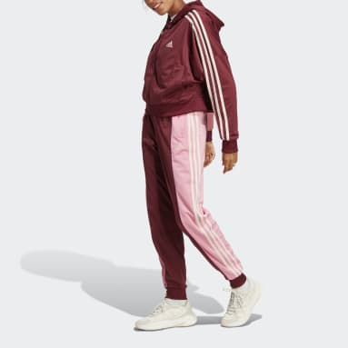 Kvinder Sportswear Burgundy Bold Block træningsdragt