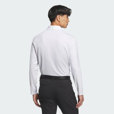 【ゴルフ】ジャカード長袖ポロ