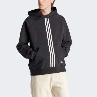 Camisola com Capuz para o Inverno Preto Homem Originals