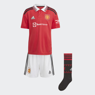Barn Fotboll Röd Manchester United 22/23 Home Mini Kit