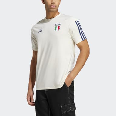Άνδρες Ποδόσφαιρο Λευκό Italy Tiro 23 Cotton Tee