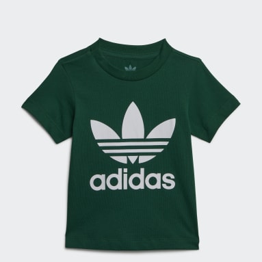 T-shirt Trefoil vert Bambins & Bebes 0-4 Years Originals