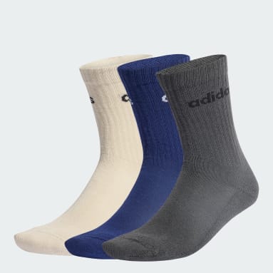 Chaussettes rembourrées hauteur mollet logo linéaire (6 paires)