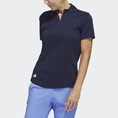 Playera Polo Texturizada Azul Mujer Golf