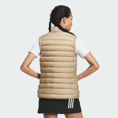 Women Golf Beige 다운 베스트