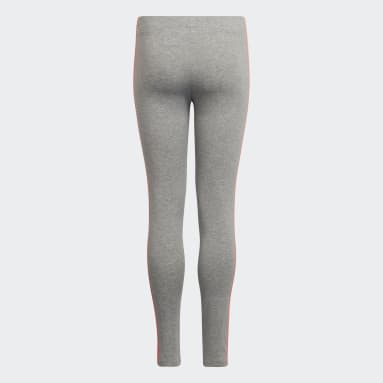 Mädchen Sportswear adidas Essentials 3-Streifen Leggings Grau