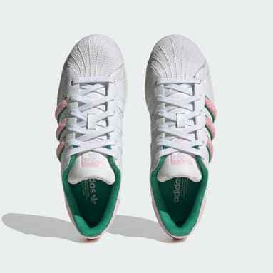 Adidas Originals Superstar x KSENIASCHNAIDER Shoes - Linen Green - Womens - Trainers - Size: 3.5