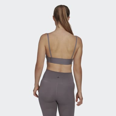 ผู้หญิง เทรนนิง สีเทา บราซัพพอร์ตระดับต่ำ Yoga Studio