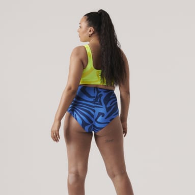 Dames adidas by Stella McCartney blauw adidas by Stella McCartney Bikinibroekje (Zwangerschap)