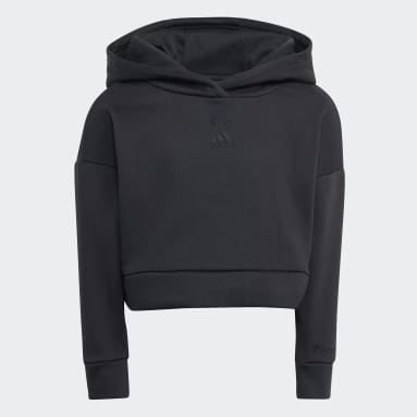 Fato de Treino com Capuz em Fleece Preto Raparigas Sportswear