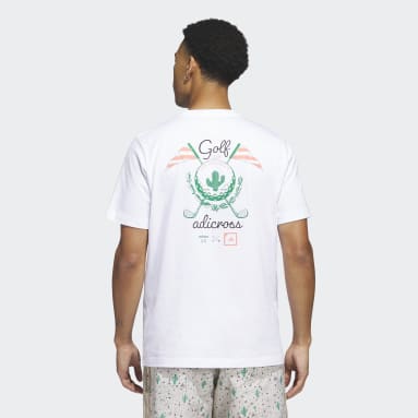 남성 Golf White 아디크로스 데저트 티