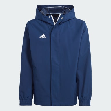 Chaqueta Entrada 22 All-Weather Azul Niño Fútbol