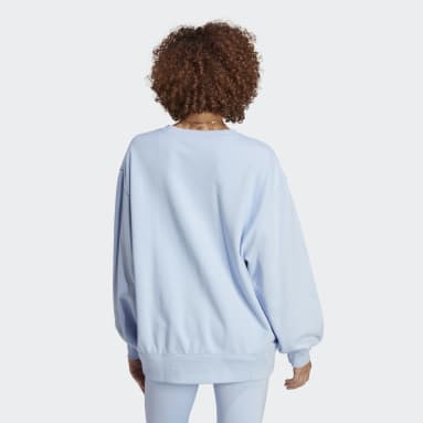 Sudadera Premium Essentials Oversized Azul Mujer Originals