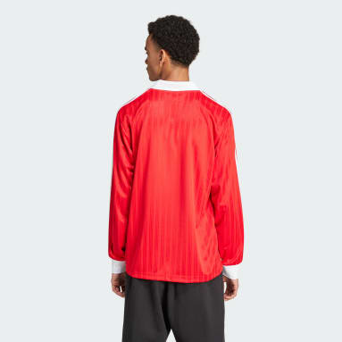 เสื้อยืดฟุตบอลแขนยาวผ้าปิเก้ Adicolor