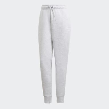 Pantalón Stacked Logo Fleece Gris Mujer Sportswear