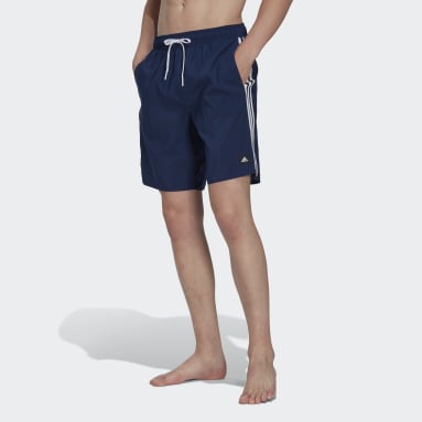 Herr Sportswear Blå 3-Stripes CLX Swim Shorts