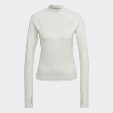 T-shirt Karlie Kloss Long Sleeve blanc Femmes Entraînement