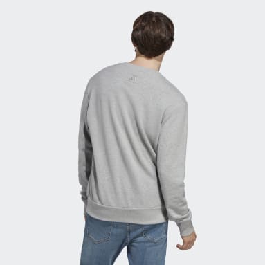 Mænd Sportswear Grå Essentials French Terry Big Logo sweatshirt