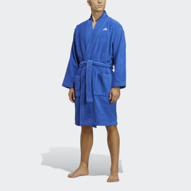 Swimming Blue Cotton Dressing Gown