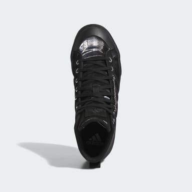 Black adidas high top shoes clearance