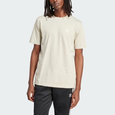 Men Originals Beige Trefoil Essentials Tee