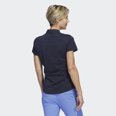 Playera Polo de Golf Jacquard Azul Mujer Golf