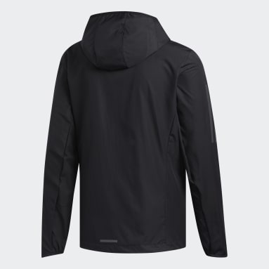 Giacca a vento Own the Run Hooded Nero Uomo Running