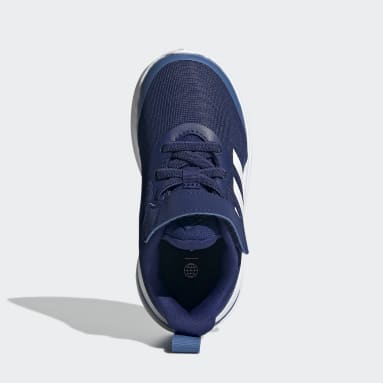 Tenis FortaRun Cordones Elásticos Tira de Ajuste Running Azul Niño Sportswear
