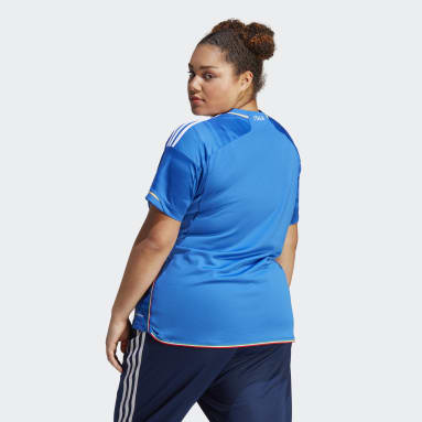 Camisola Principal 23 da Itália (Plus Size) Azul Mulher Futebol
