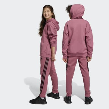 Kids Sportswear Pink Future Icons 3-Stripes Ankle-Length Pants