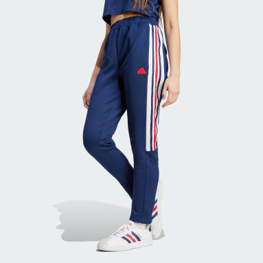 Women's Sportswear Blue Tiro Cut 3-Stripes Track Pants