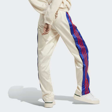 Women originals Beige 새틴 아디브레이크 팬츠