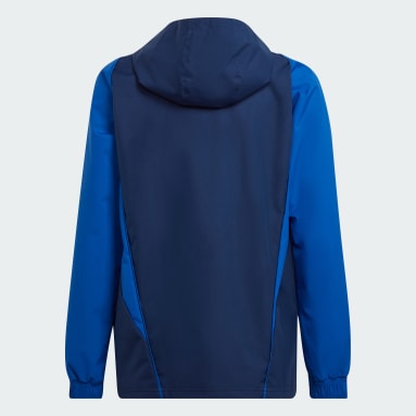 Kids Football Blue Tiro 23 Competition All-Weather Jacket