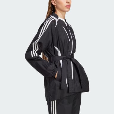 Women Sportswear Black Woven Track Jacket