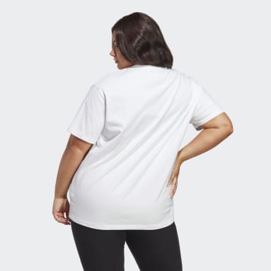 Dames Originals wit Adicolor Essentials T-shirt (Grote Maat)
