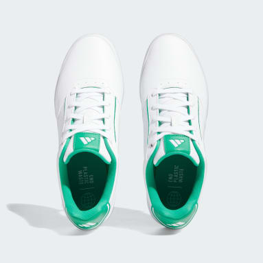 남성 Golf White 레트로크로스 스파이크리스