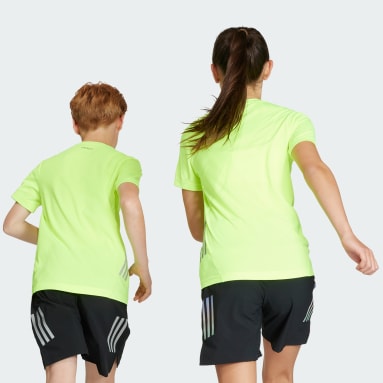 Kinder Running AEROREADY 3-Streifen T-Shirt Grün