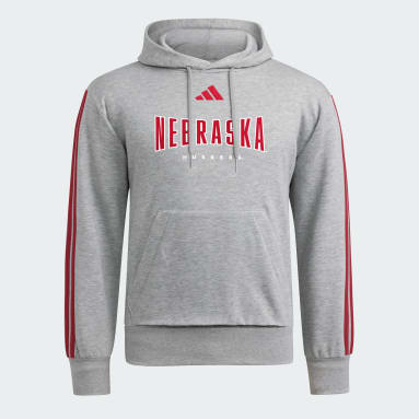Nebraska Cornhuskers Essentials 3-Stripes Hoodie