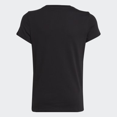 T-shirt en coton Essentials Big Logo noir Adolescents 8-16 Years Sportswear