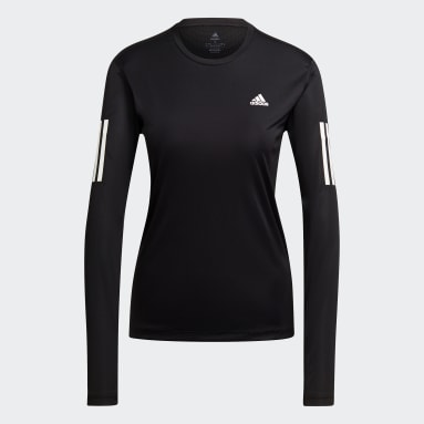 adidas T-shirt Own the Run Long Sleeve Noir Femmes Running