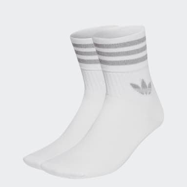 Originals White Adicolor Crew Socks 2 Pairs