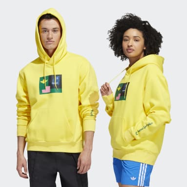 Originals Yellow Shmoofoil Painted Hoodie (Gender Neutral)