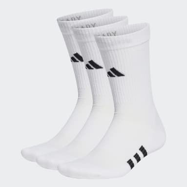 Basketball Performance Cushioned Crew Socken, 3 Paar Weiß
