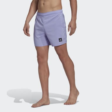 Muži Plavání nachová Plavecké šortky Short Length Solid