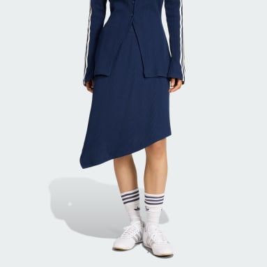 falda ASIMÉTRICA adidas ORIGINALS DE TEJIDO WAFFLE