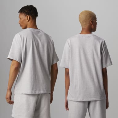 Originals สีเทา เสื้อยืด Pharrell Williams Basics