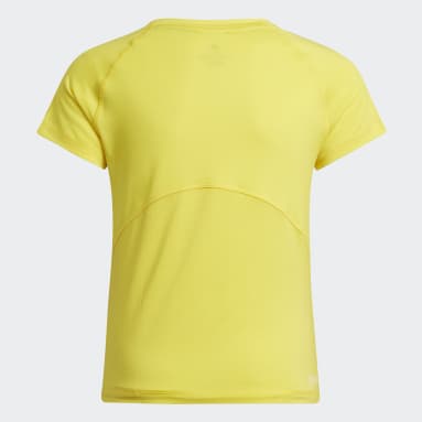 T-shirt de HIIT AEROREADY Amarelo Raparigas Sportswear