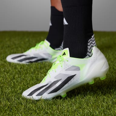 Soccer White X Crazyfast+ Firm Ground Soccer Cleats